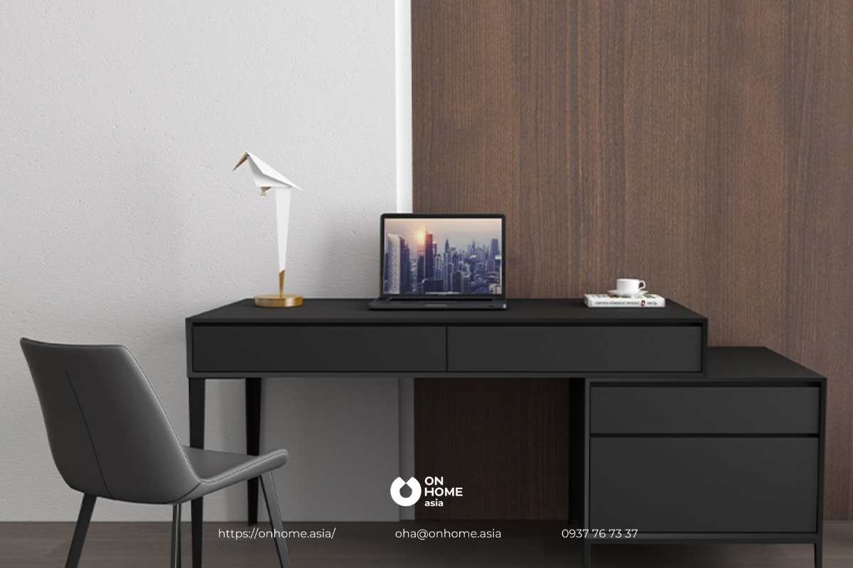 Bàn học và bàn làm việc đa năng kèm giá sách