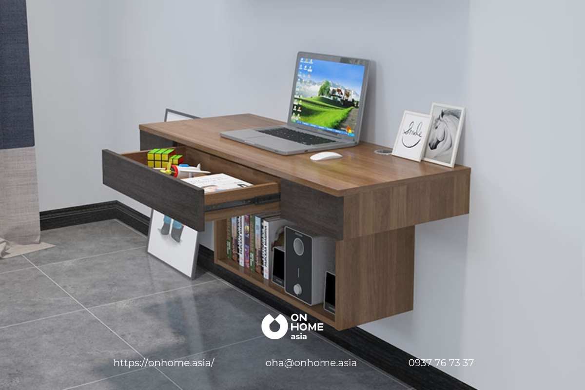 Bàn làm việc treo tường tiện lợi