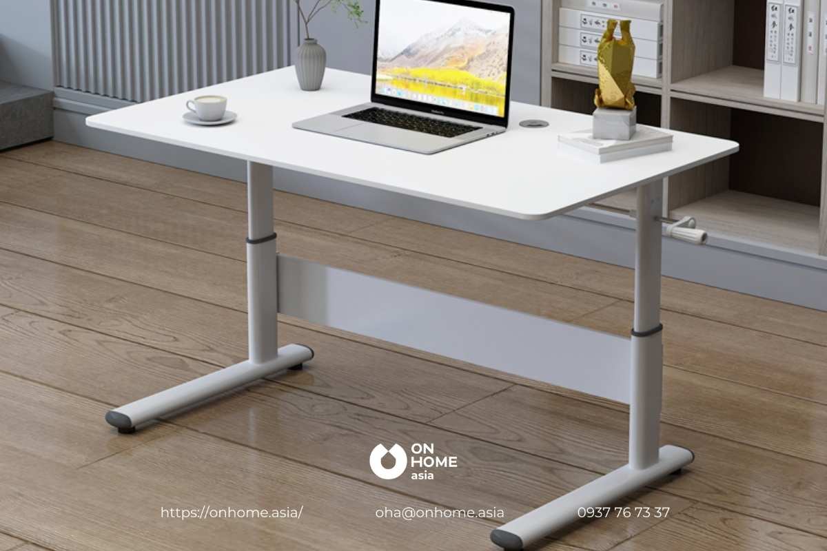 Bàn làm việc điều chỉnh chiều cao tùy ý