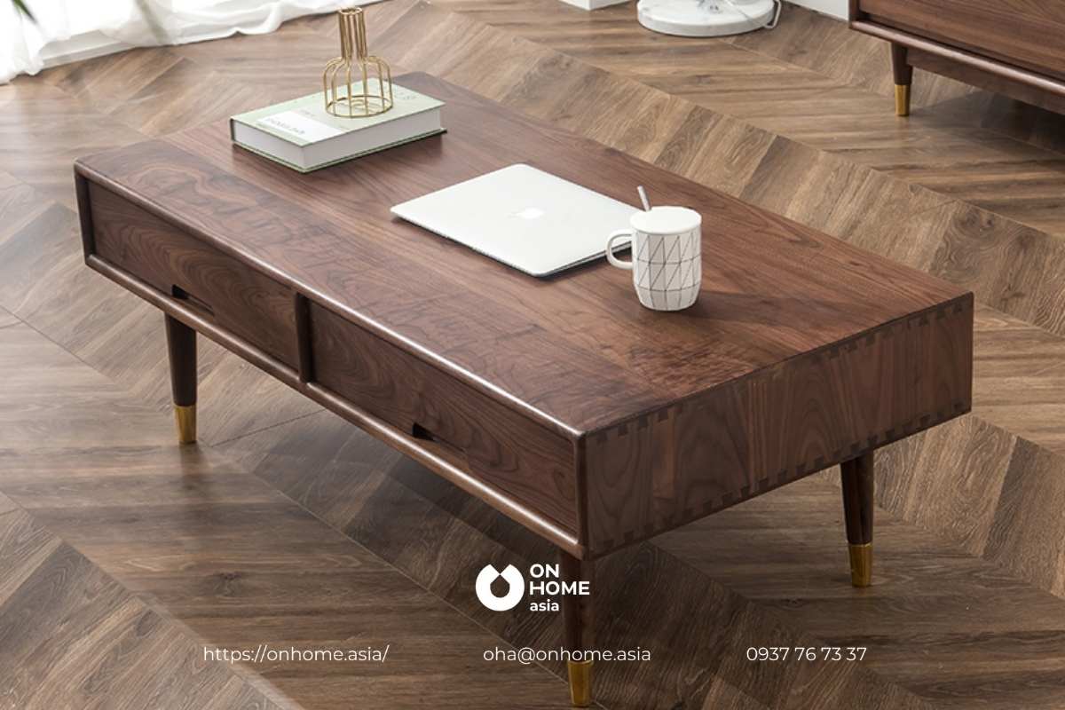 Bàn sofa bằng gỗ Óc Chó&nbsp; đẹp, hiện đại