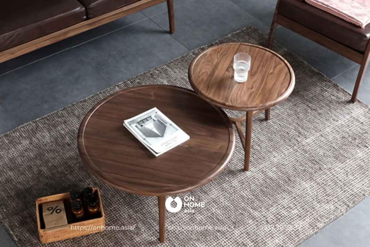 ban-tra-go-oc-cho (42)Bàn sofa tròn gỗ Óc Chó thông minh
