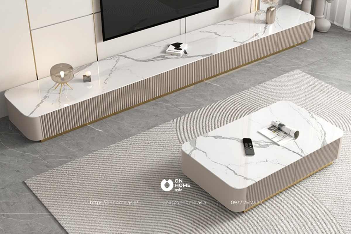 Bàn trà hình chữ nhật cao cấp