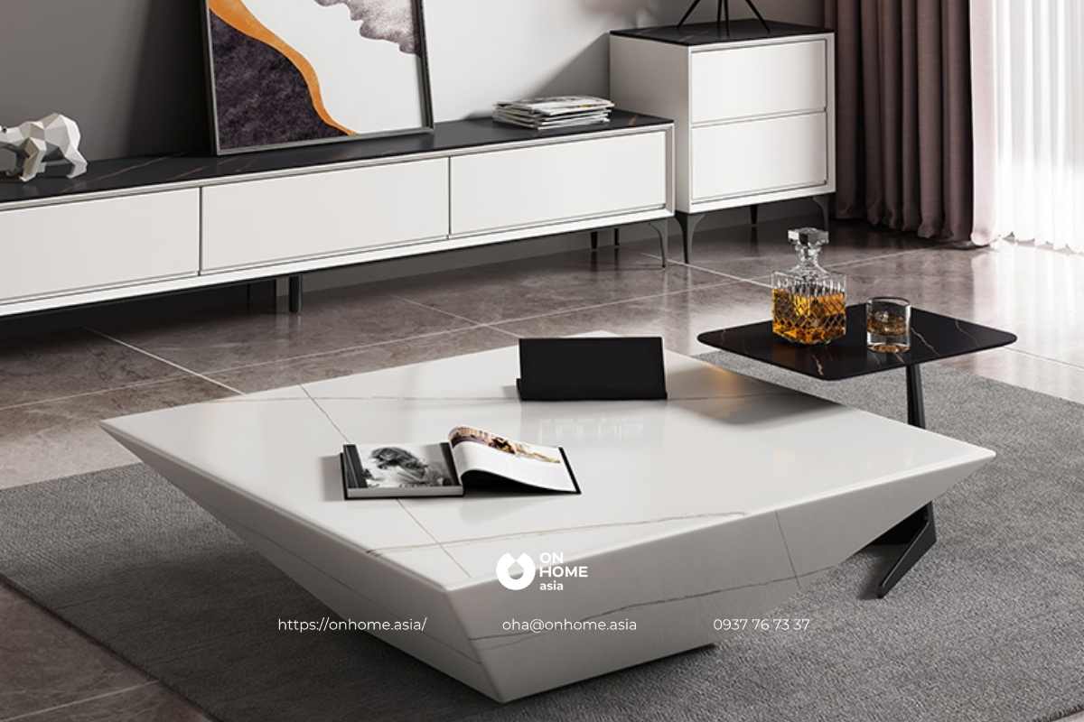 Bàn sofa hình vuông đẹp
