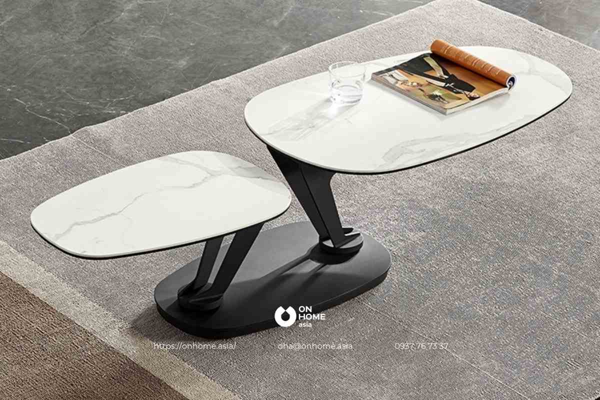 Bàn trà đôi thiết kế lạ mắt