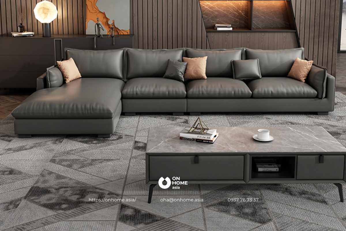 Bàn trà chân thấp màu đen đẹp