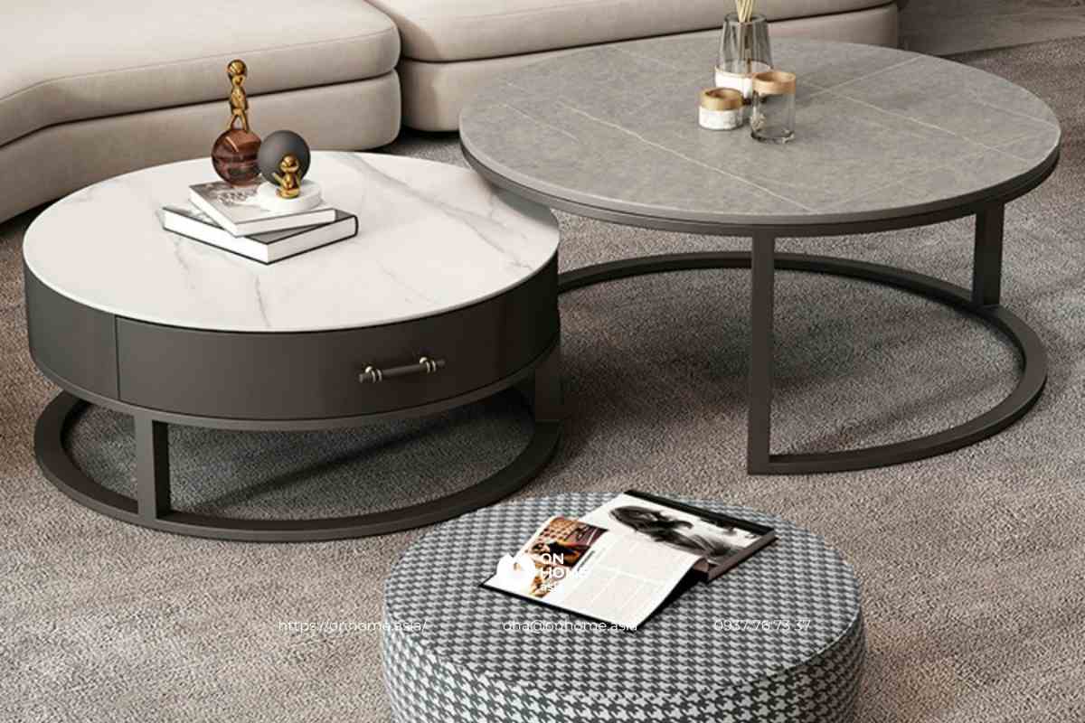 Bàn trà đôi cao cấp nhập khẩu