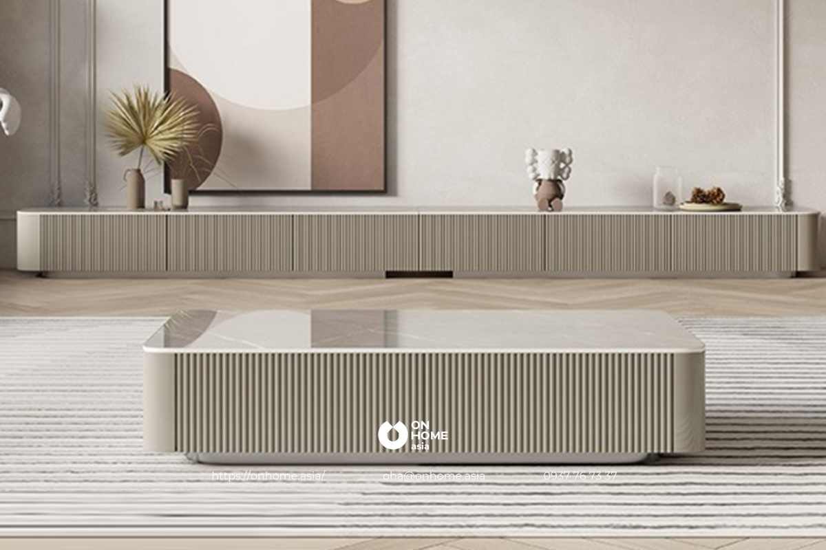 Bàn sofa màu xám đẹp