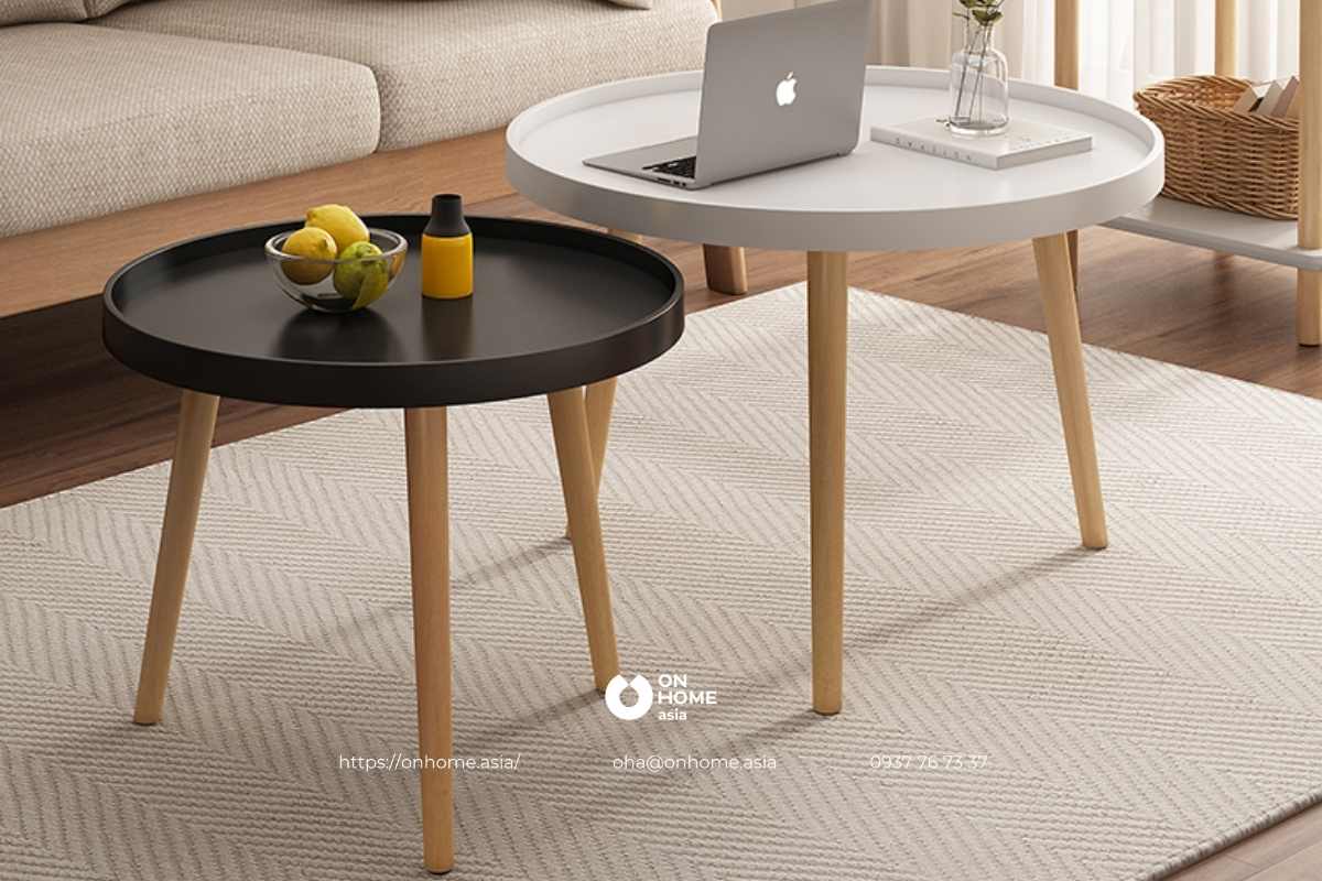 Bàn trà đôi thiết kế đẹp mắt