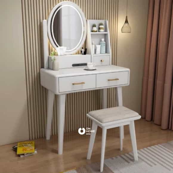 Bàn trang điểm mini phong cách Bắc Âu