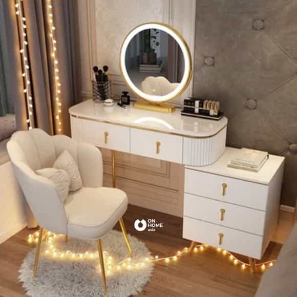 Bàn trang điểm có đèn led