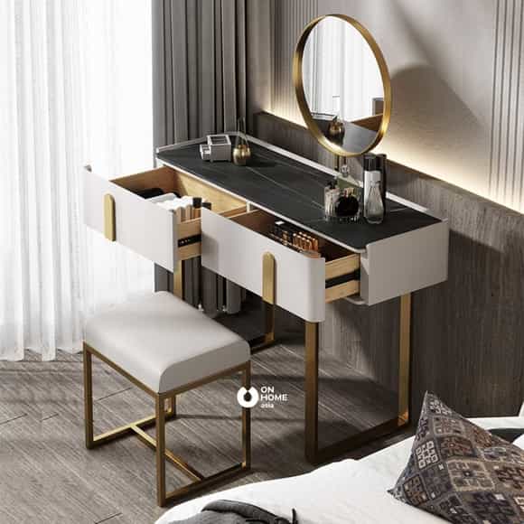 Bàn trang điểm 80cm chân sắt