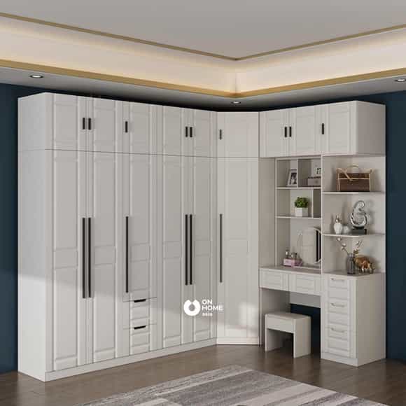 Tủ quần áo kết hợp bàn làm việc