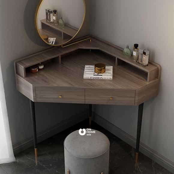 Bàn trang điểm góc tiết kiệm diện tích