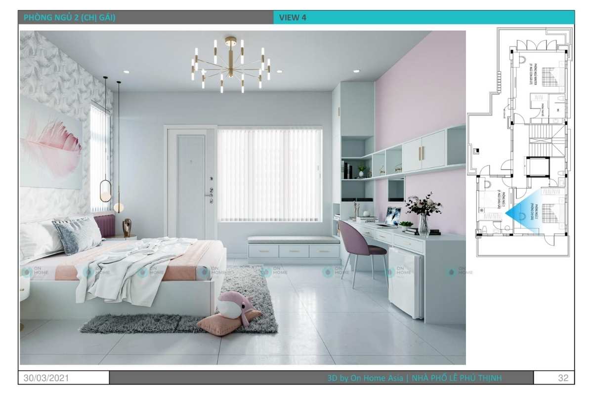 Nội thất phòng ngủ chị gái&nbsp;