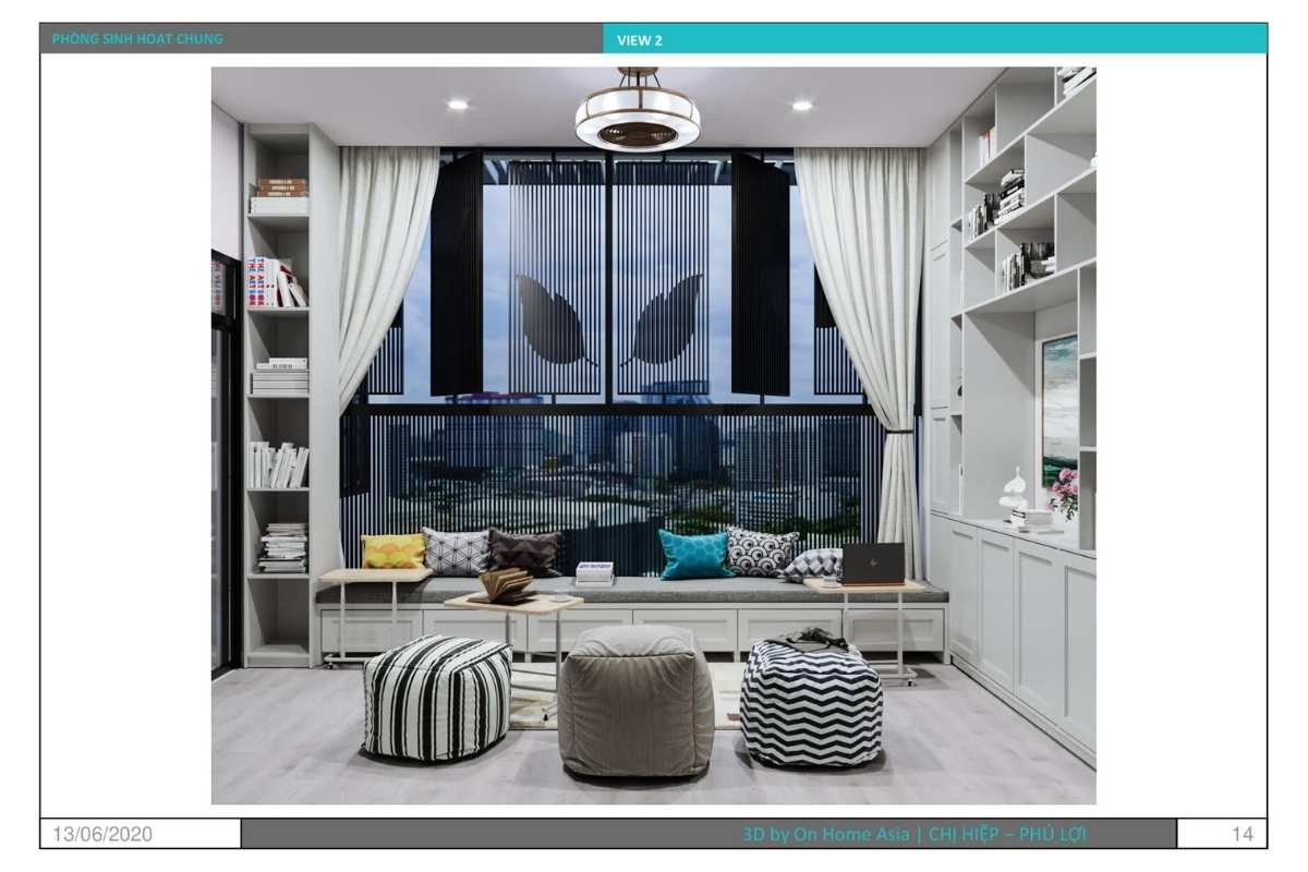 Phòng sinh hoạt chung cho cả gia đình