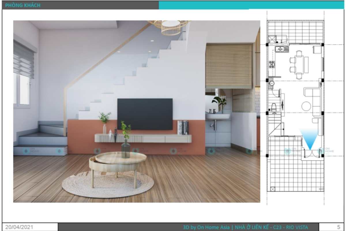 Phối cảnh kệ tivi phòng khách&nbsp;