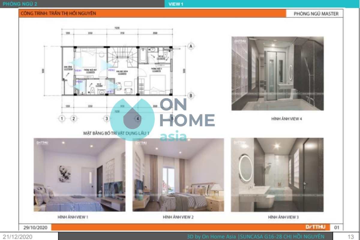 Phối cảnh nội thất phòng ngủ 2