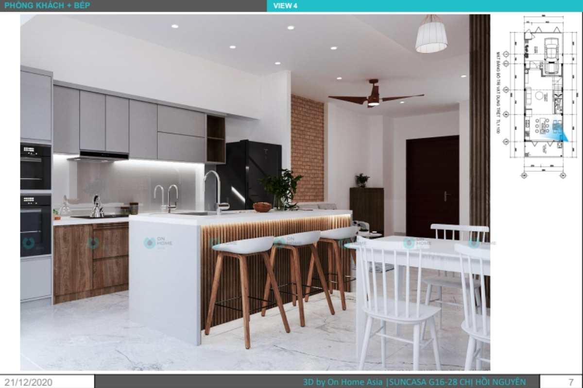 Phối cảnh nội thất kệ tivi phòng khách&nbsp;Bản vẽ phòng bếp nhà phố đẹp