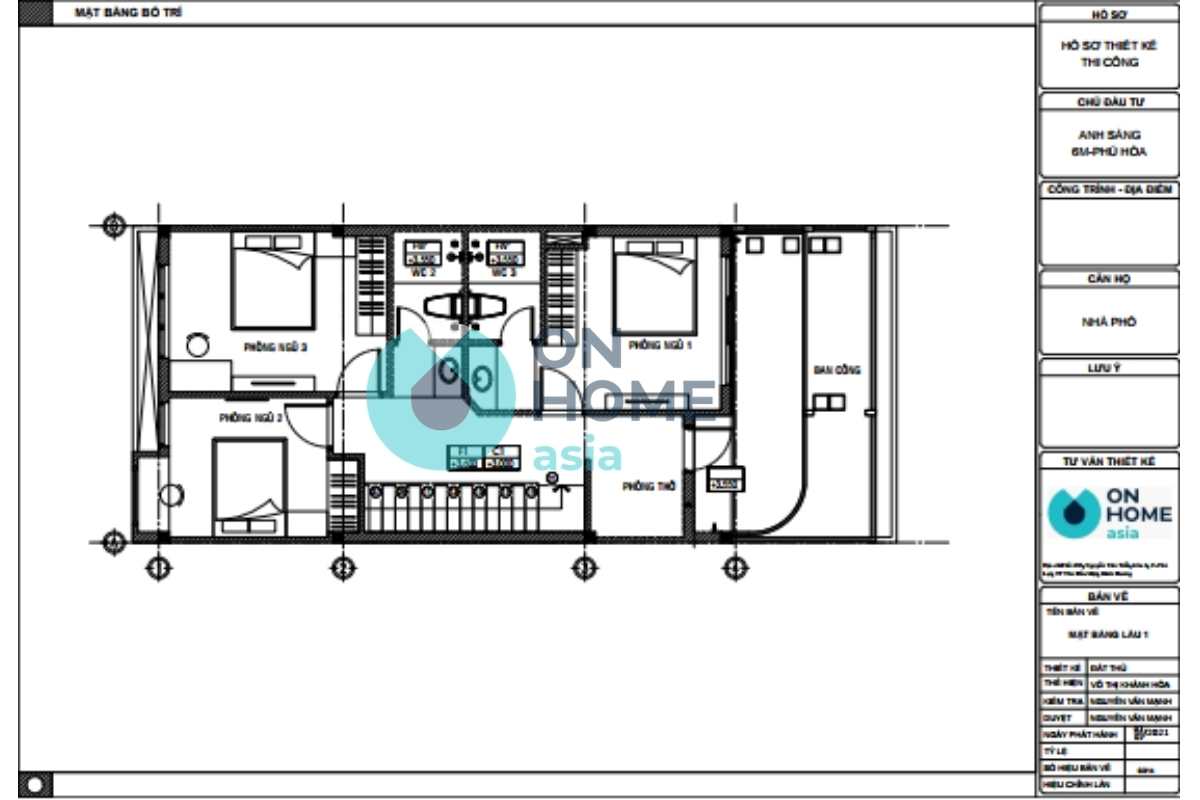 Bản vẽ thiết kế nội thất nhà phố 1 trệt 1 lầu&nbsp;