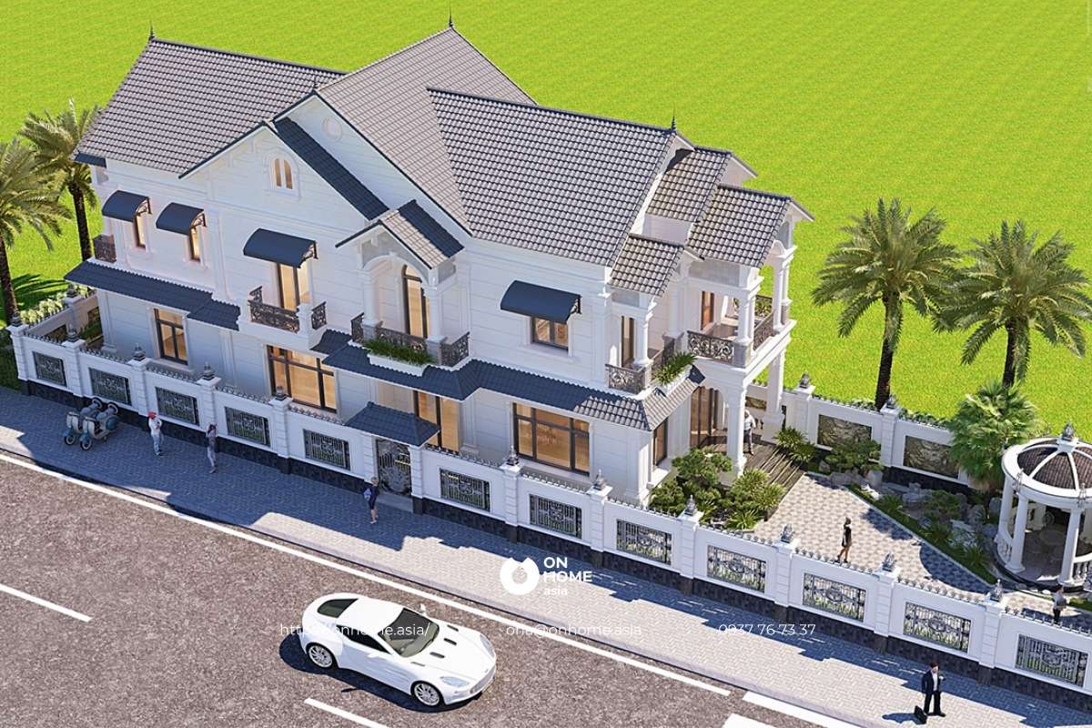 Thiết kế biệt thự 2 tầng hiện đại, đẹp