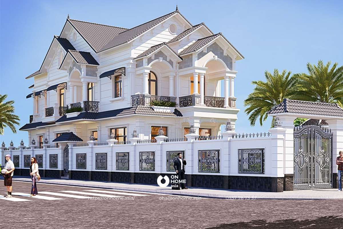 Nhà biệt thự 2 tầng mái Thái&nbsp;đẹp