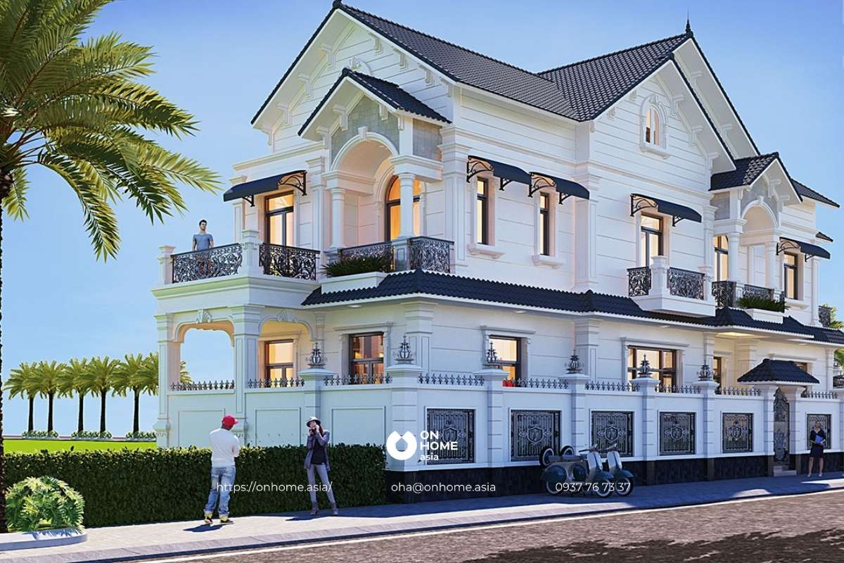 Thiết kế biệt thự 2 tầng hiện đại