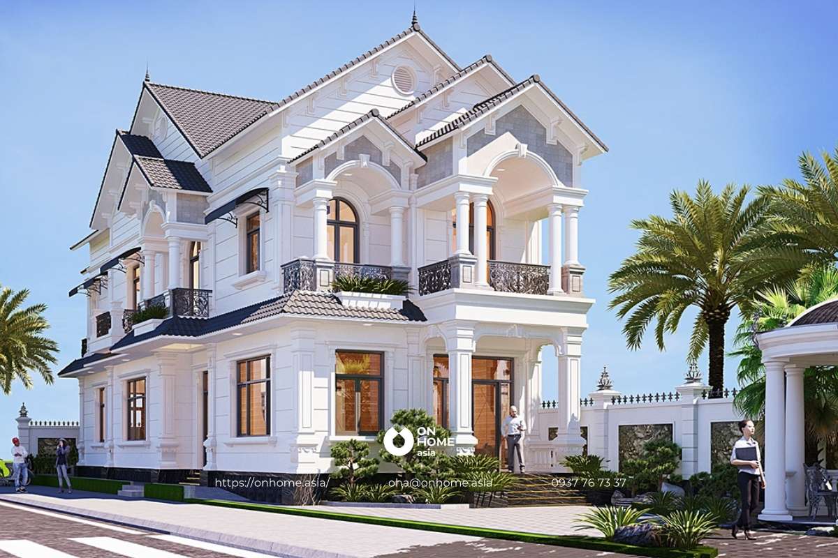 Biệt thự 2 tầng mái Thái&nbsp;đẹp