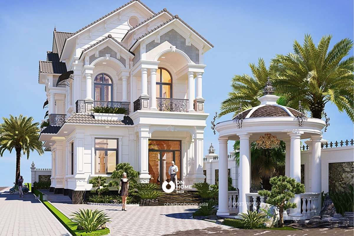 Biệt thự 2 tầng mái Thái