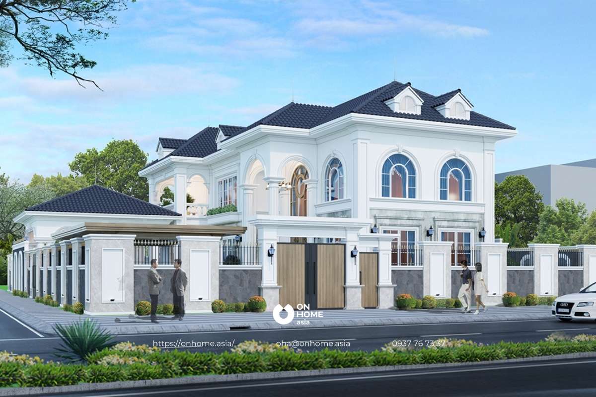 Thiết kế biệt thự 2 tầng mang đậm phong cách quý tộc