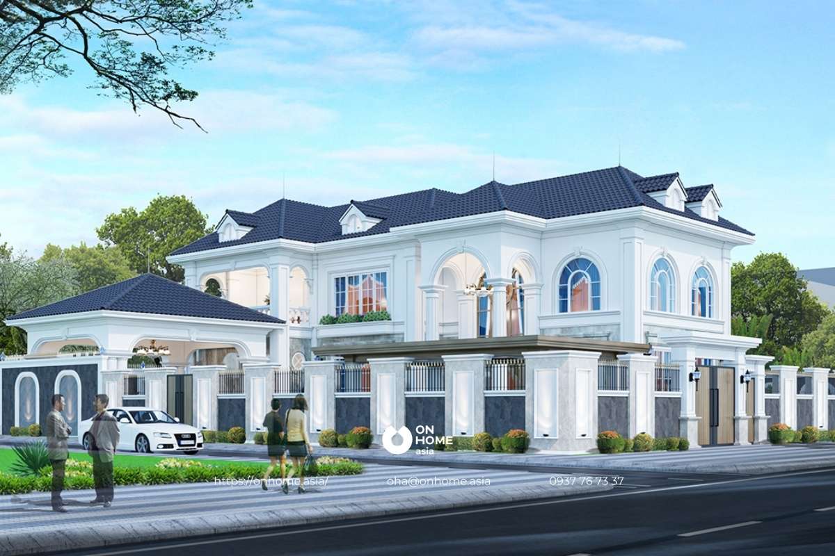 Thiết kế biệt thự 2 tầng mang đậm phong cách quý tộc