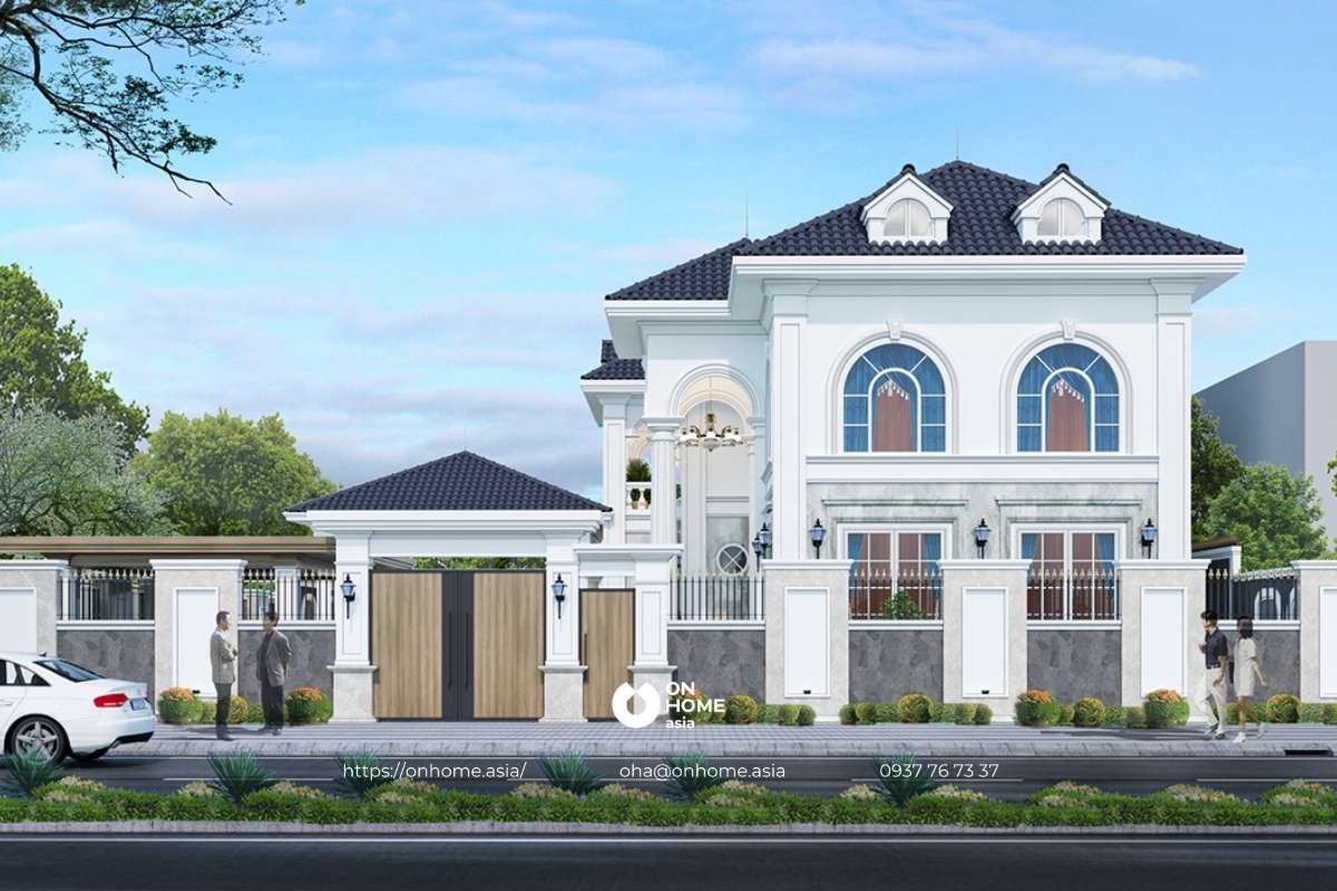 Thiết kế biệt thự 2 tầng mang đậm phong cách quý tộc