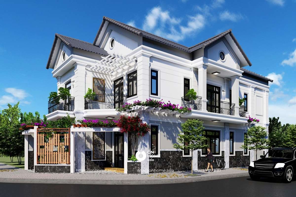 Biệt thự 2 tầng Tân Cổ Điển ấn tượng