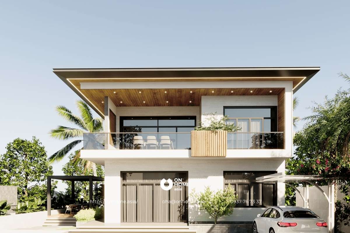 Gía thiết kế thi công biệt thự 2 tầng đẹp