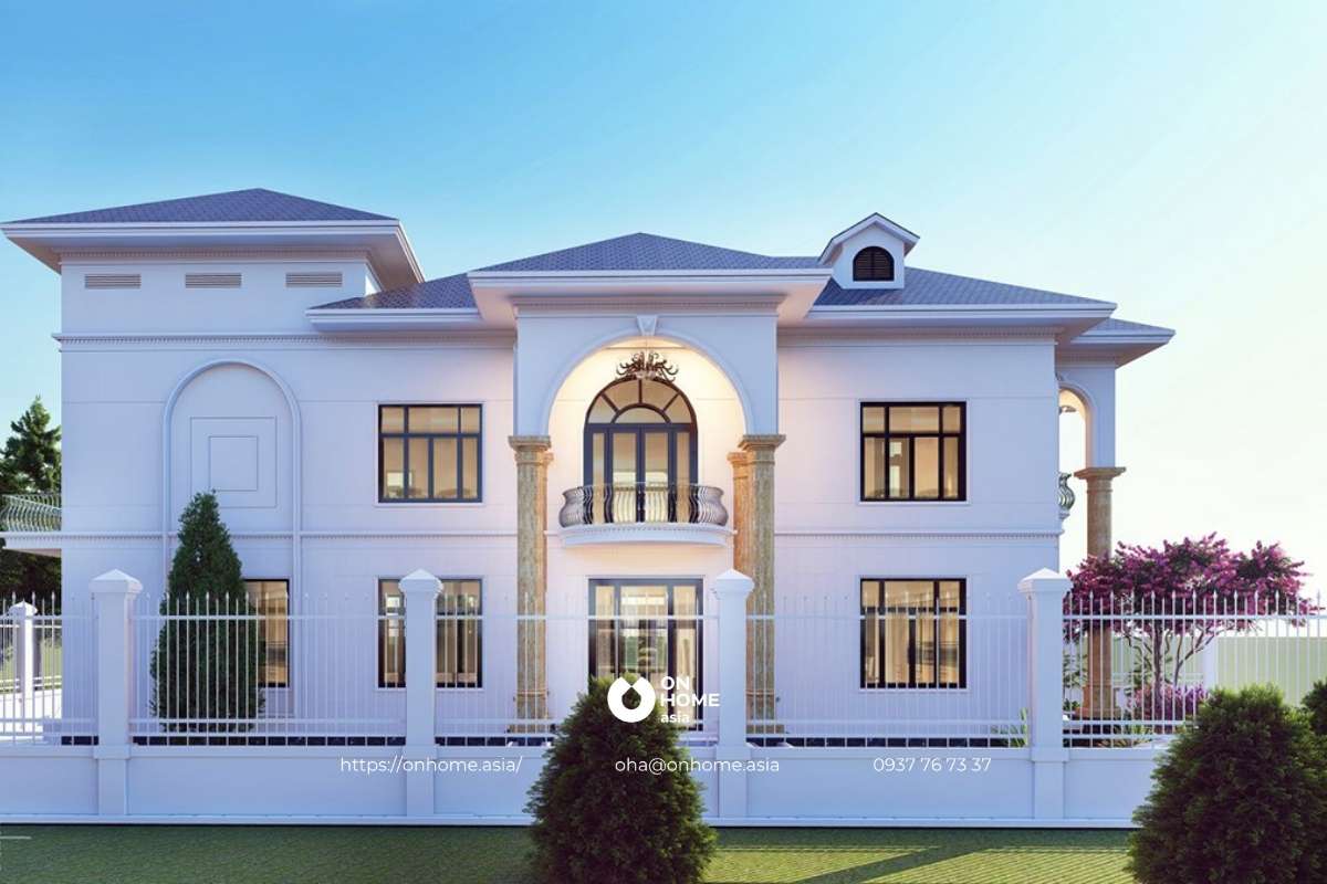 Biệt thự 2 tầng kiến trúc Pháp ấn tượng