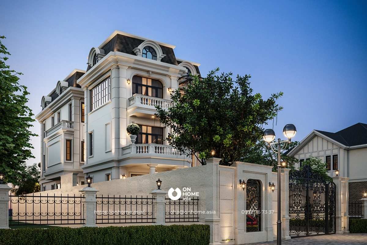 Biệt thự 3 tầng đẹp, hiện đại