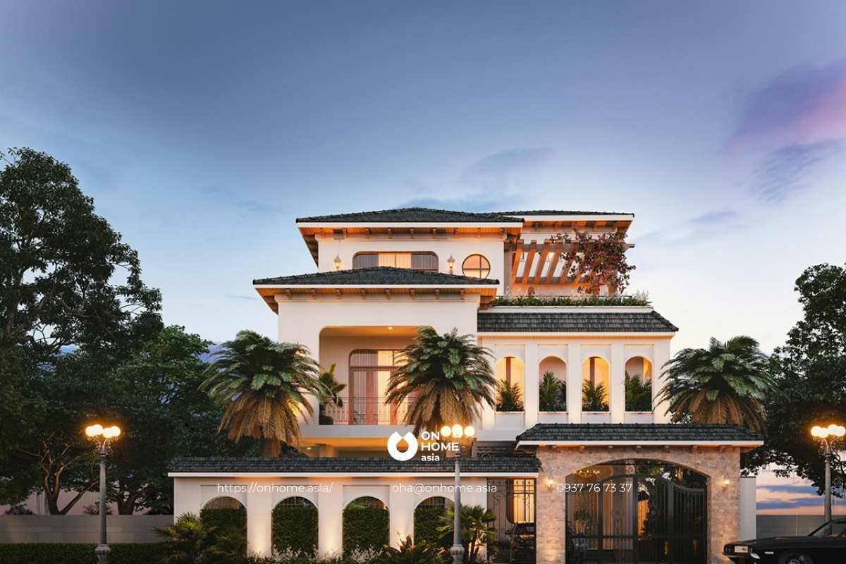 Biệt thự 3 tầng hiện đại 150m2