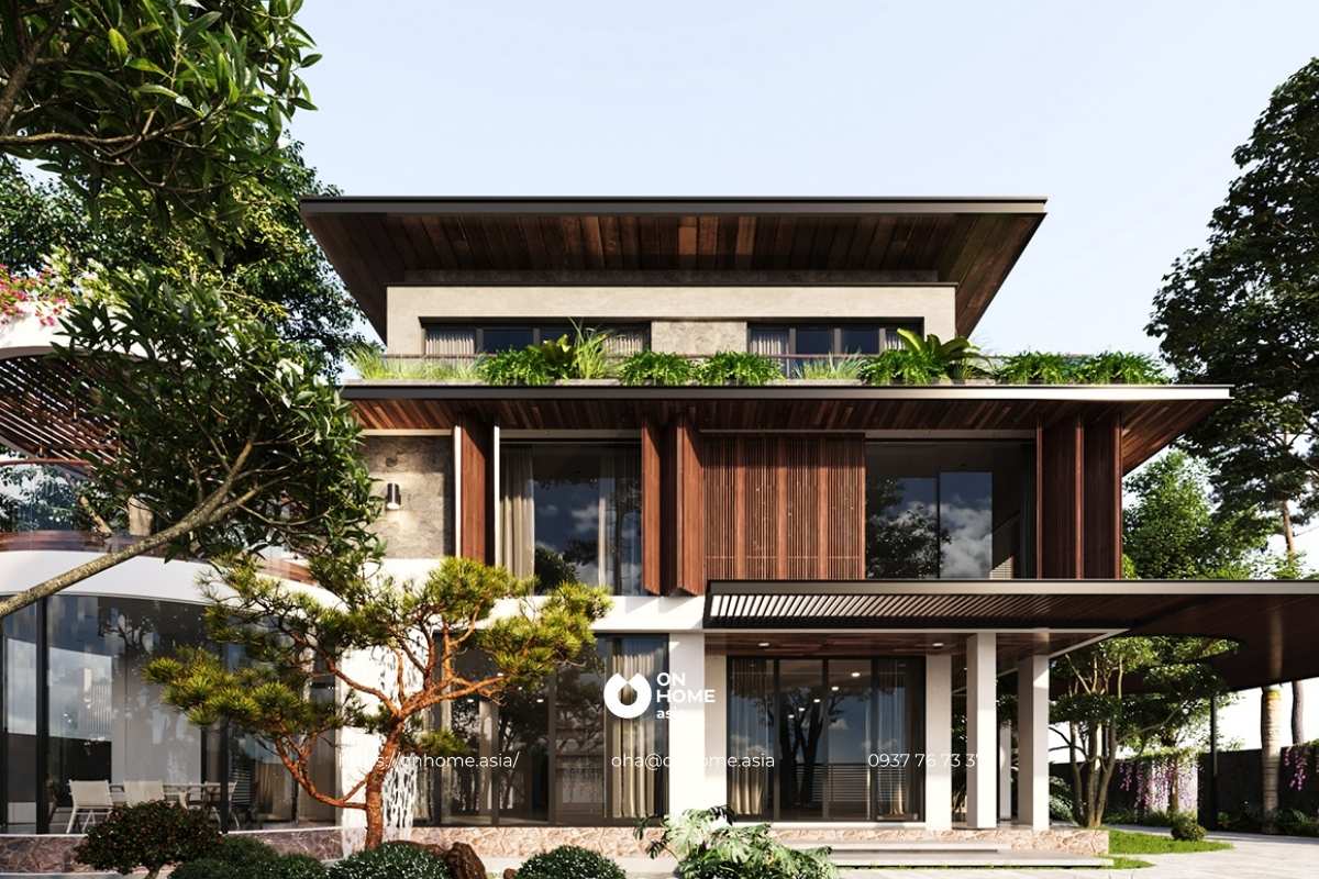 Biệt thự hiện đại 3 tầng 200m2