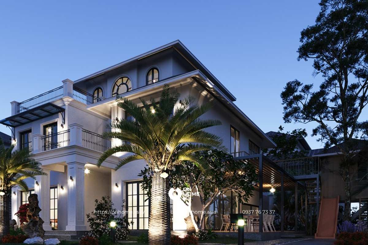 Nhà biệt thự 3 tầng có tầng hầm