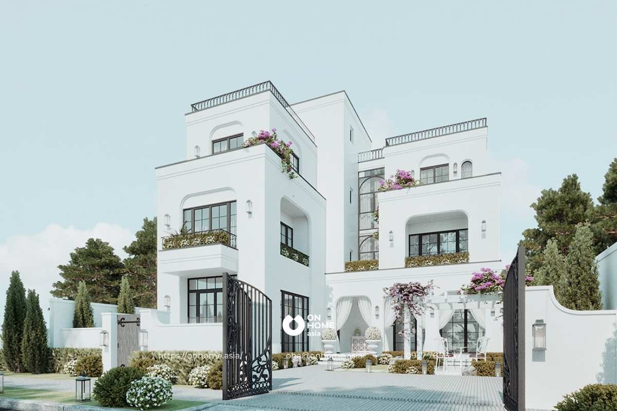 Biệt thự 3 tầng 200m2 hiện đại