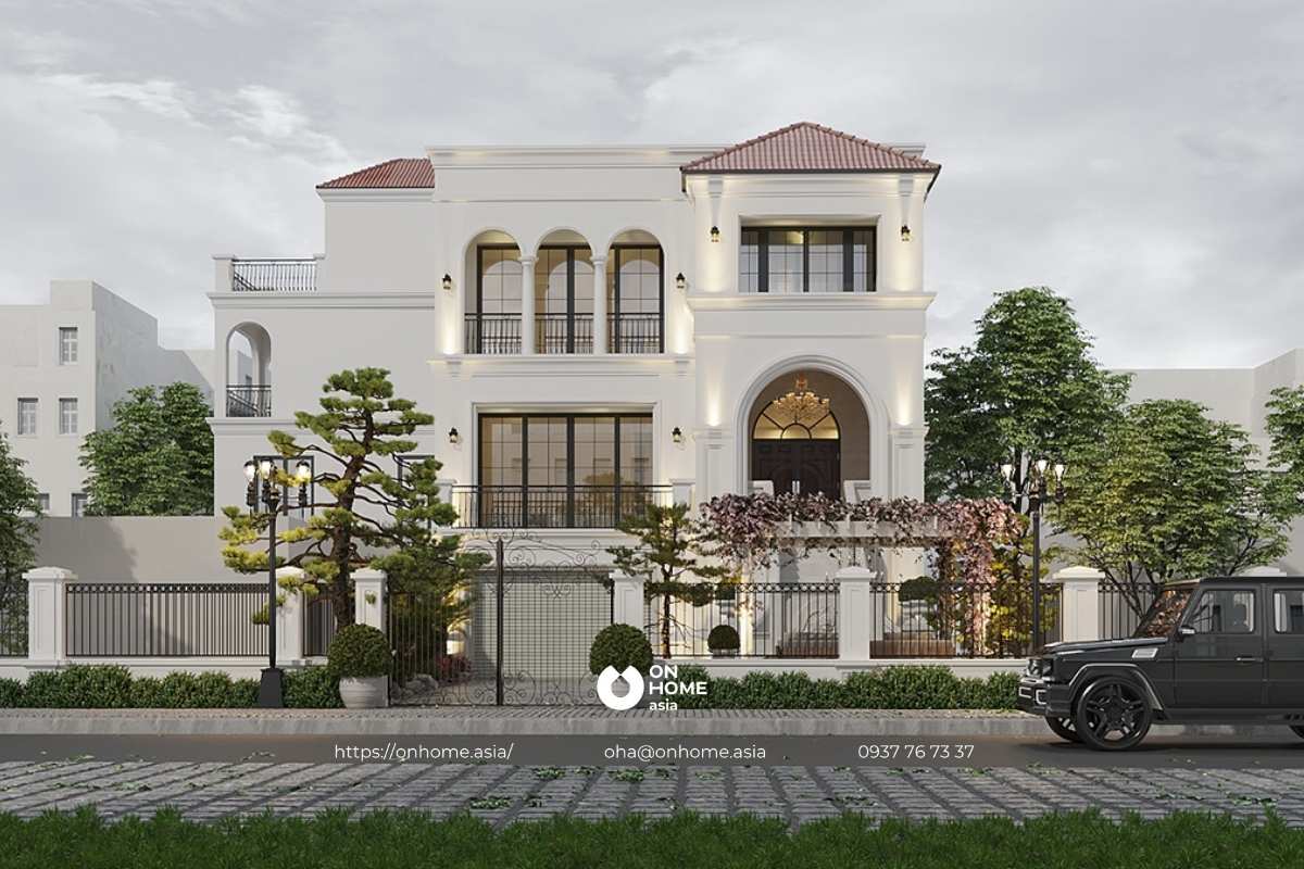 Biệt thự 3 tầng hiện đại 120m2