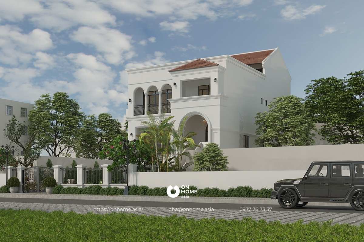 Biệt thự 3 tầng hiện đại 120m2 sang trọng