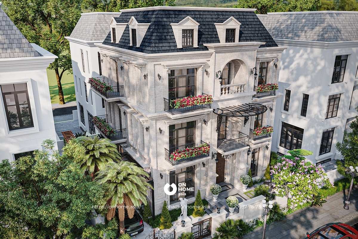 Thiết kế nhà biệt thự 3 tầng 