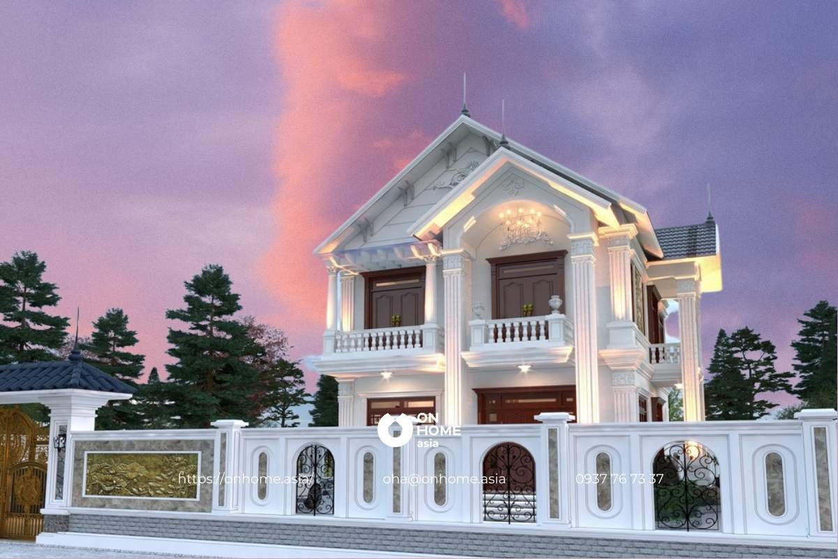 Biệt thự mái Thái hiện đại 3 phòng ngủ