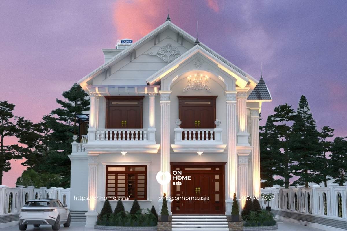 Biệt thự mái Thái hiện đại 3 phòng ngủ