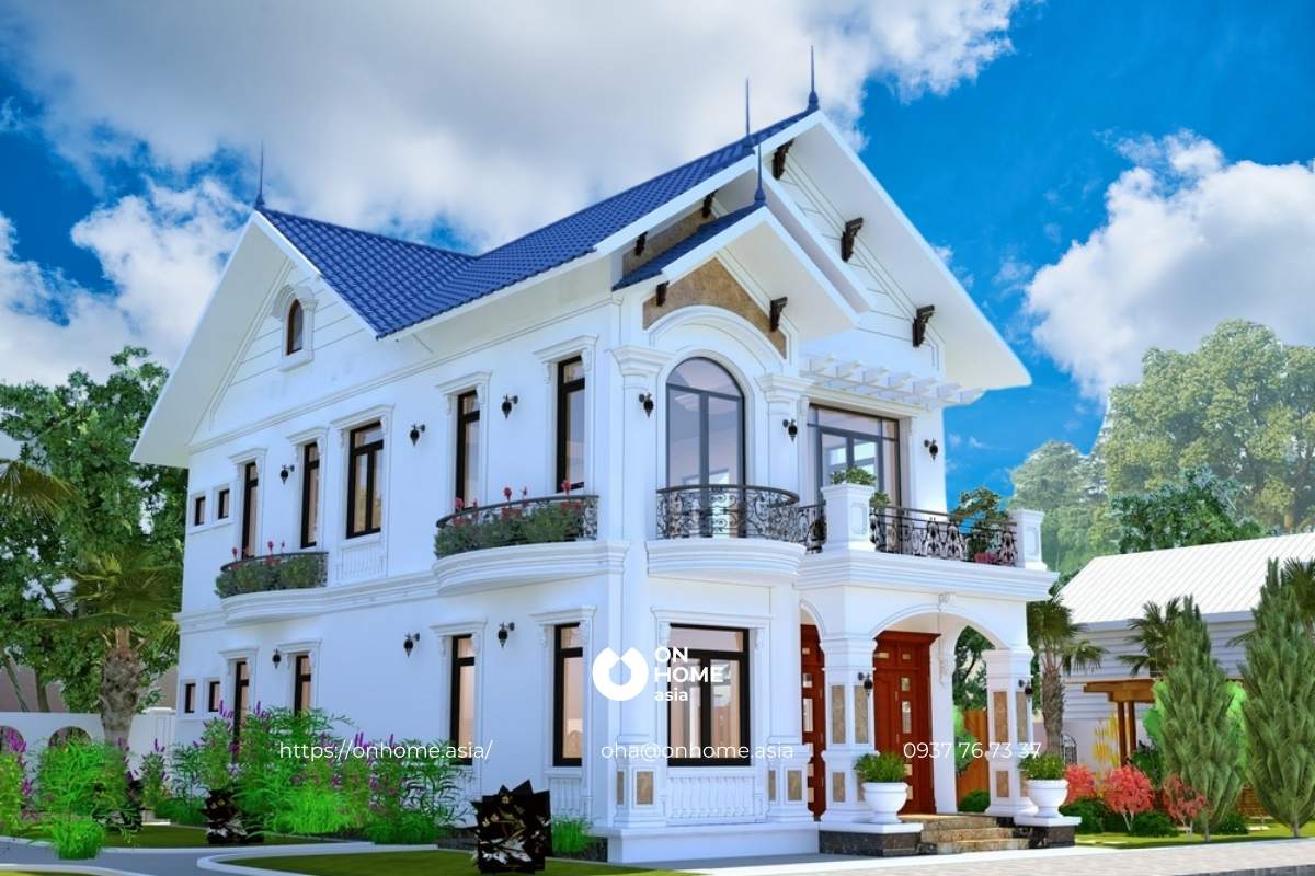 Thiết kế thi công biệt thự mái Thái