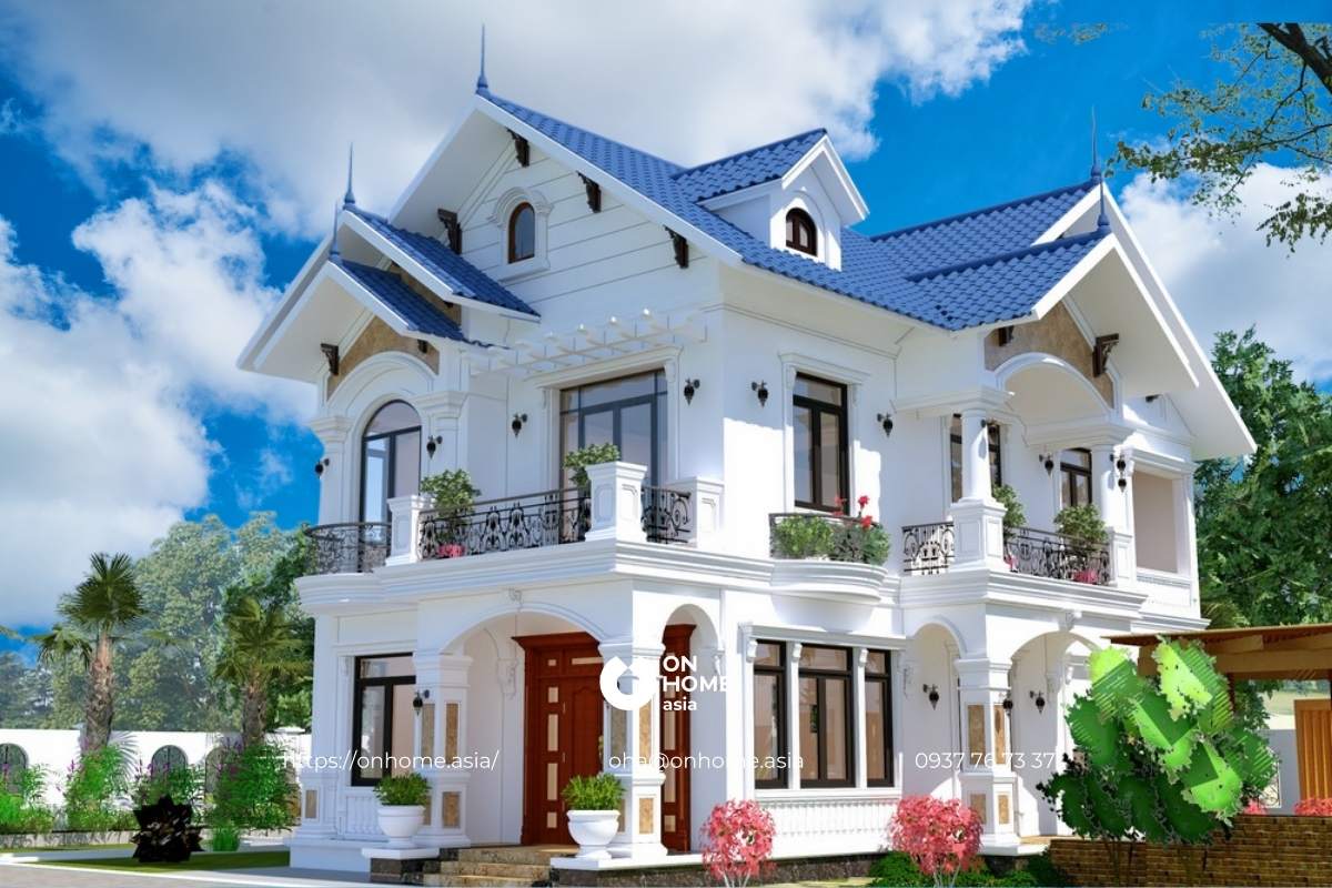 Gía thiết kế thi công biệt thự mái Thái 