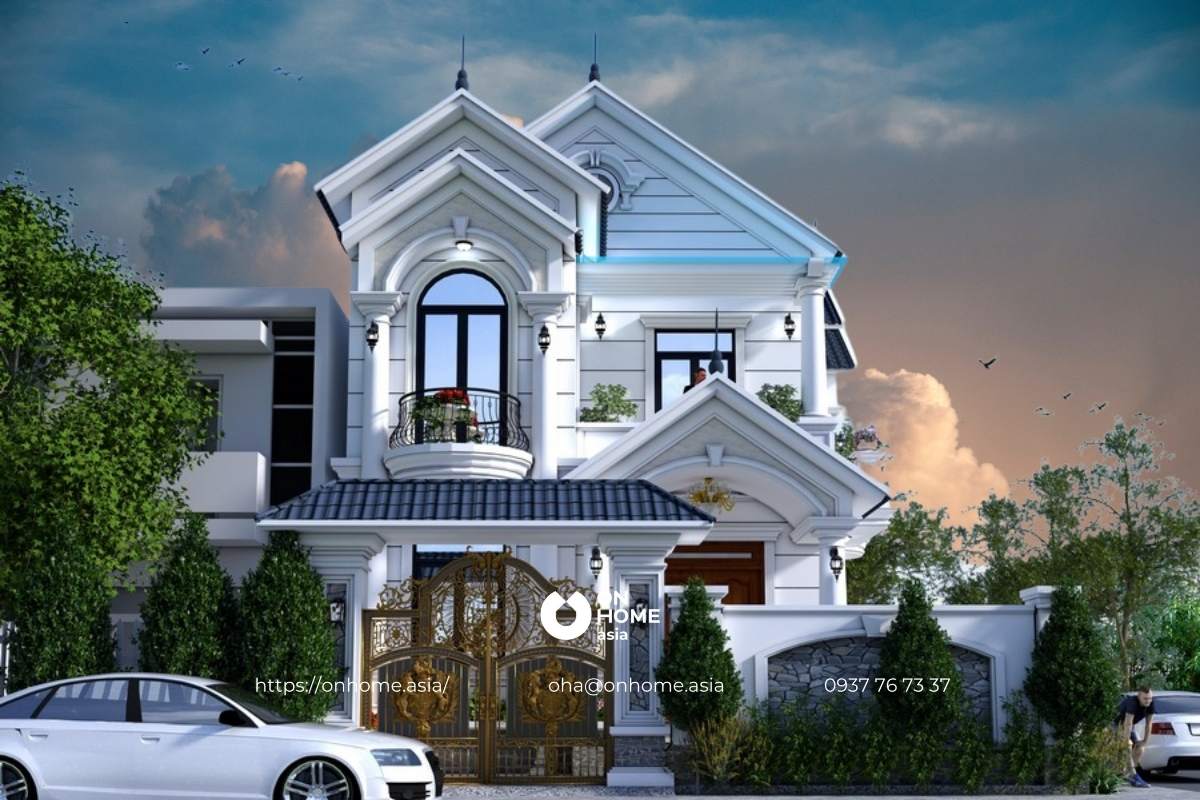 Biệt thự mái Thái 2 tầng đẹp, sang trọng