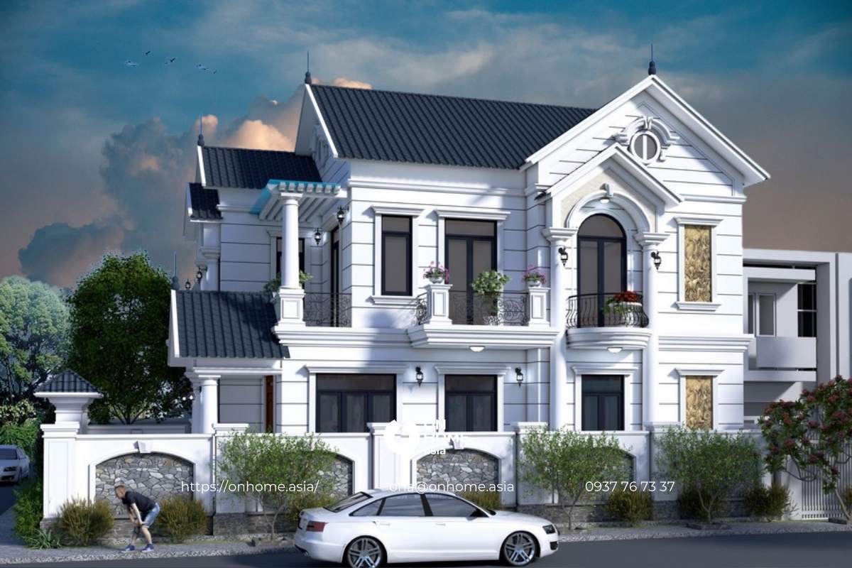 Biệt thự mái Thái 2 tầng