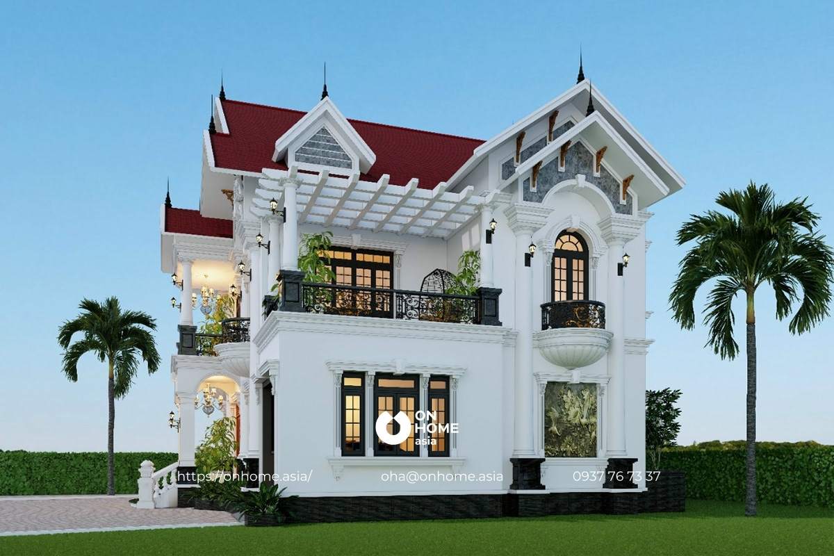 Thiết kế biệt thự mái Thái ấn tượng