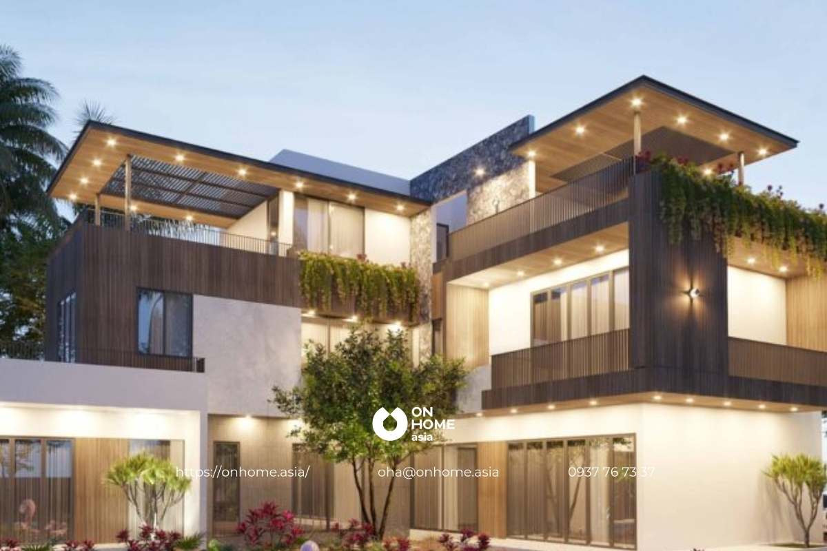 Biệt thự sân vườn 2 tầng có hồ bơi